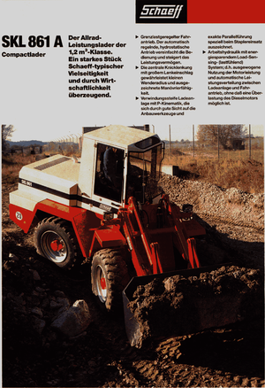 Ładowarki kołowe Terex-Schaeff SKL 861 A