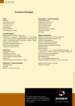 Ładowarki kołowe Terex-Schaeff SKL 863