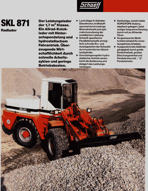 Ładowarki kołowe Terex-Schaeff SKL 871