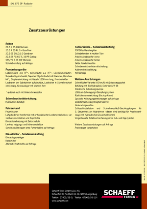 Ładowarki kołowe Terex-Schaeff SKL 873 SP