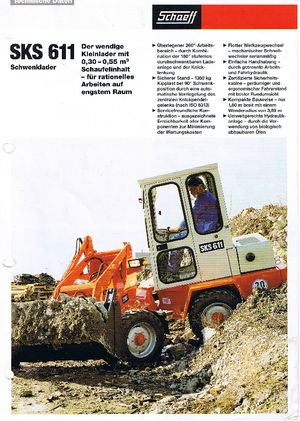 Ładowarki kołowe Terex-Schaeff SKS 611
