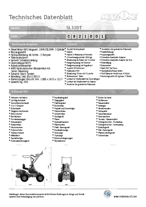 Ładowarki kołowe Multione SL 32 DT