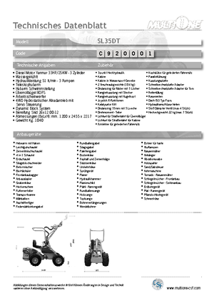 Ładowarki kołowe Multione SL 35 DT
