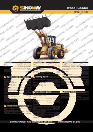 Ładowarki kołowe Sinoway SWL60G 