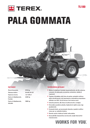 Ładowarki kołowe Terex TL 100