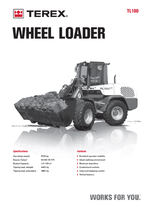 Ładowarki kołowe Terex TL 100