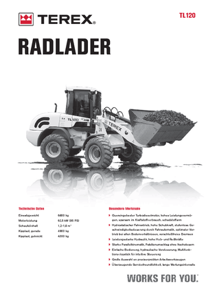 Ładowarki kołowe Terex TL 120