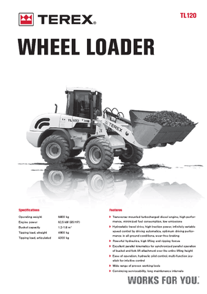 Ładowarki kołowe Terex TL 120