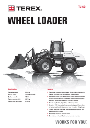 Ładowarki kołowe Terex TL 160
