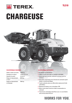 Ładowarki kołowe Terex TL 210