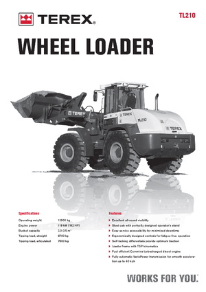 Ładowarki kołowe Terex TL 210