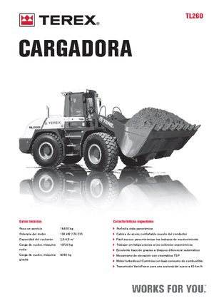 Ładowarki kołowe Terex TL 260