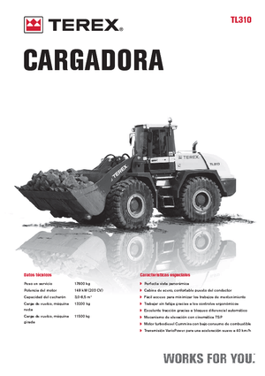 Ładowarki kołowe Terex TL 310