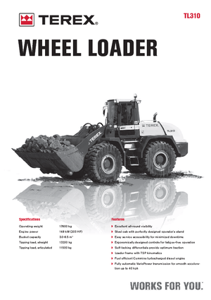 Ładowarki kołowe Terex TL 310