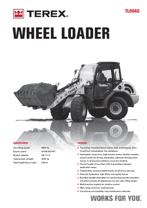 Ładowarki kołowe Terex TL 80 AS