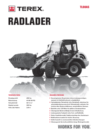 Ładowarki kołowe Terex TL 80 AS