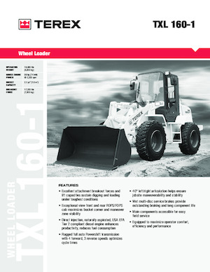 Ładowarki kołowe Terex TXL 160-1