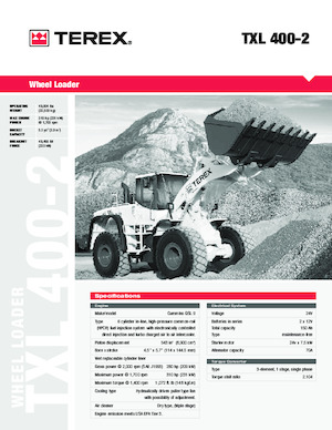 Ładowarki kołowe Terex TXL 400-2