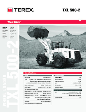 Ładowarki kołowe Terex TXL 500-2