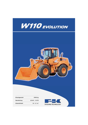 Ładowarki kołowe Fiat Kobelco W 110 Evolution