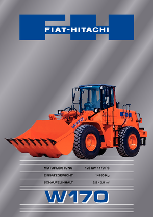 Ładowarki kołowe Fiat-Hitachi W 170