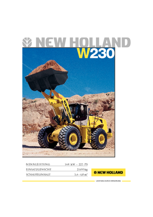 Ładowarki kołowe New Holland W 230