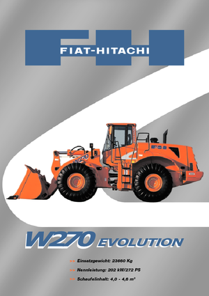 Ładowarki kołowe Fiat-Hitachi W 270