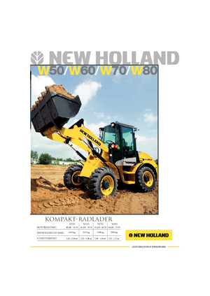 Ładowarki kołowe New Holland W 70