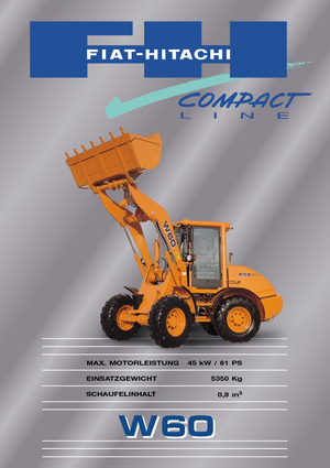 Ładowarki kołowe Fiat-Hitachi W 60