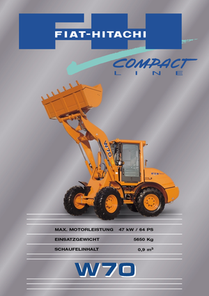 Ładowarki kołowe Fiat-Hitachi W 70