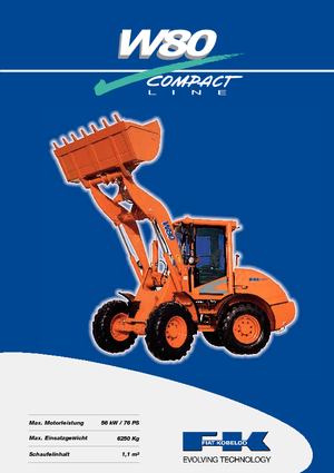 Ładowarki kołowe Fiat Kobelco W 80