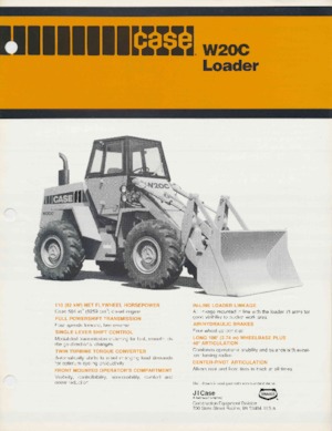 Ładowarki kołowe Case W20C