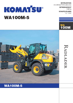 Ładowarki kołowe Komatsu WA100M-5