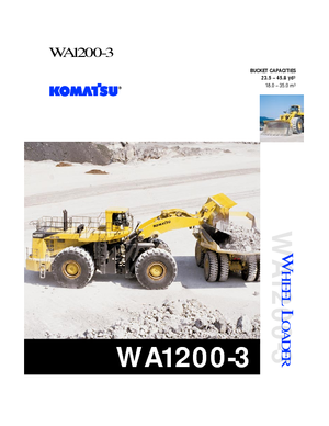 Ładowarki kołowe Komatsu WA1200-3