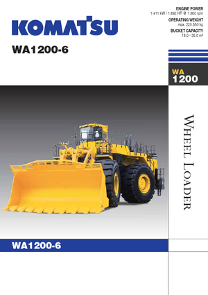 Ładowarki kołowe Komatsu WA1200-6