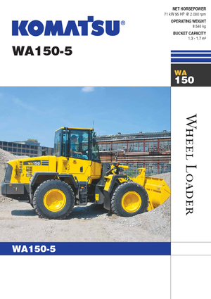 Ładowarki kołowe Komatsu WA150-5