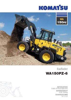 Ładowarki kołowe Komatsu WA150PZ-6