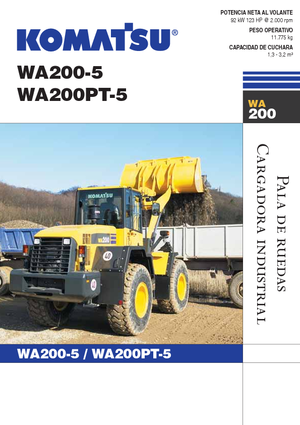 Ładowarki kołowe Komatsu WA200PT-5