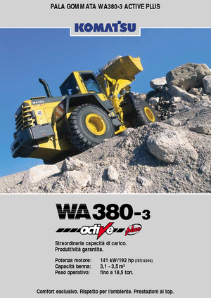 Ładowarki kołowe Komatsu WA380-3 active Plus