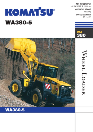 Ładowarki kołowe Komatsu WA380-5