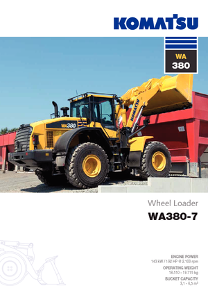 Ładowarki kołowe Komatsu WA380-7