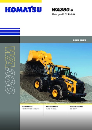 Ładowarki kołowe Komatsu WA380-8E0