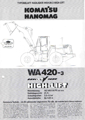 Ładowarki kołowe Komatsu WA420