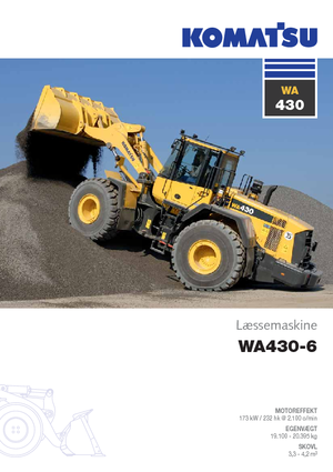Ładowarki kołowe Komatsu WA430-6E0