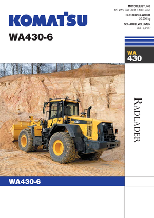 Ładowarki kołowe Komatsu WA430-6E0