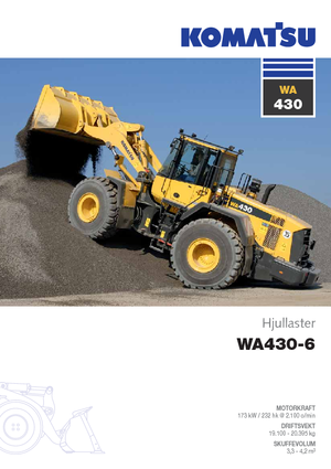 Ładowarki kołowe Komatsu WA430-6E0