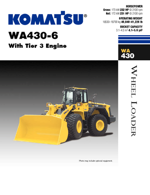Ładowarki kołowe Komatsu WA430-6E0