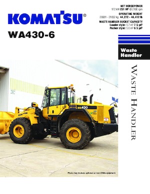 Ładowarki kołowe Komatsu WA 430-6