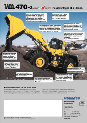 Ładowarki kołowe Komatsu WA470-3 active Plus