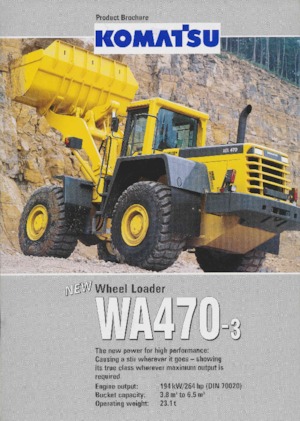 Ładowarki kołowe Komatsu WA 470-3